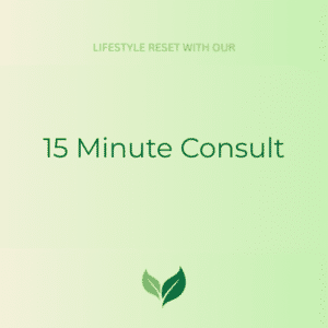 Lifestyle reset with a 15 minute consult (graphic)